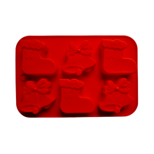 Load image into Gallery viewer, Christmas Santa Boot and Bell Silicone Mould
