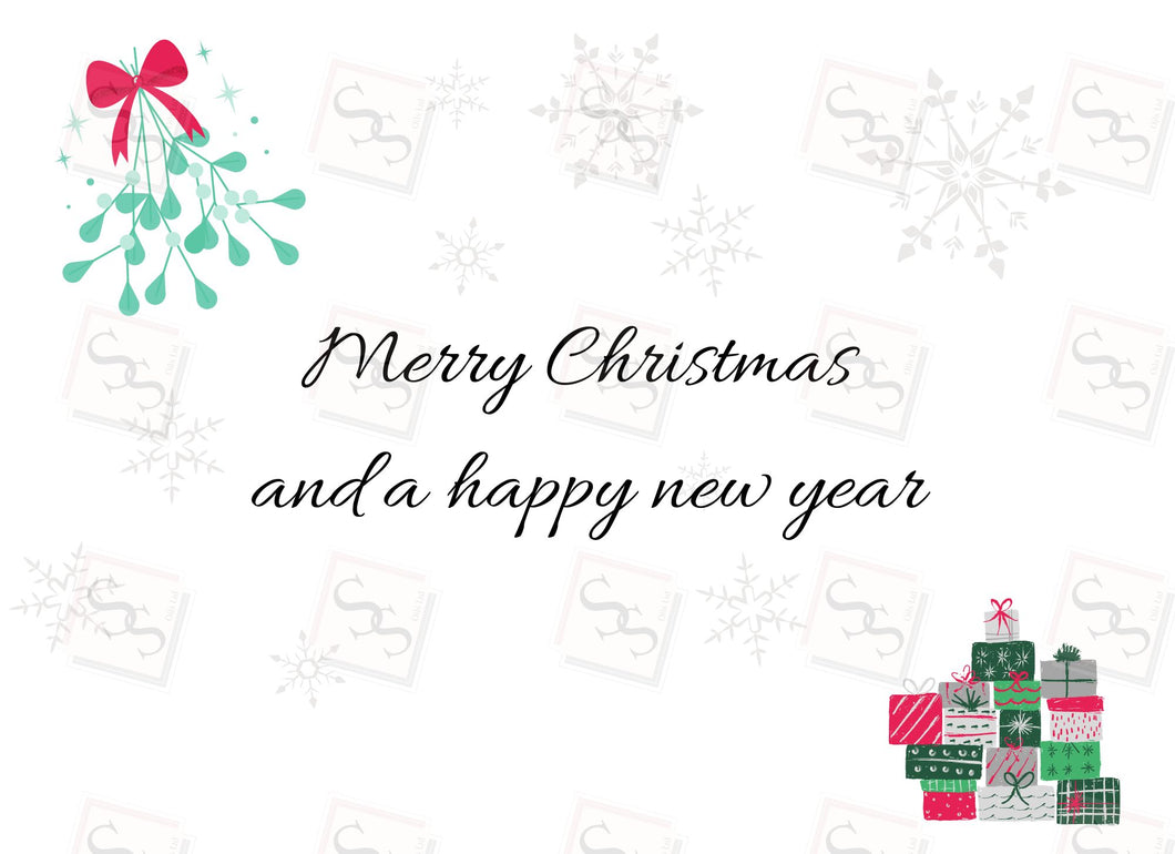 Merry Christmas and a Happy New Year C5 Gift Box Png. File